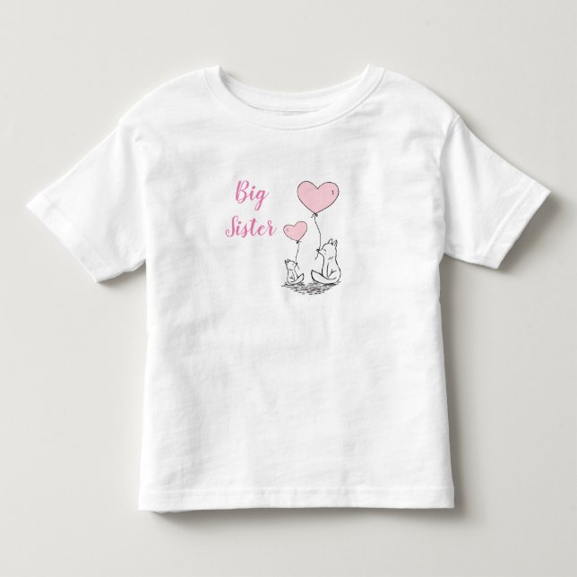 Big Sister Toddler T-Shirt (Front)