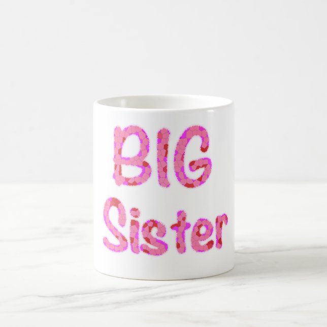 Big Sister Typography Coffee Mug (Center)