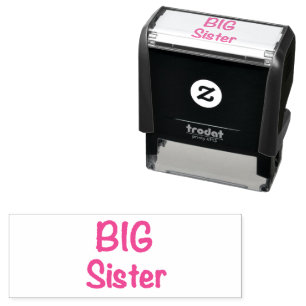 Big Sister Typography Self-inking Stamp