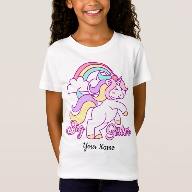 Big Sister Unicorn T-Shirt (Front)