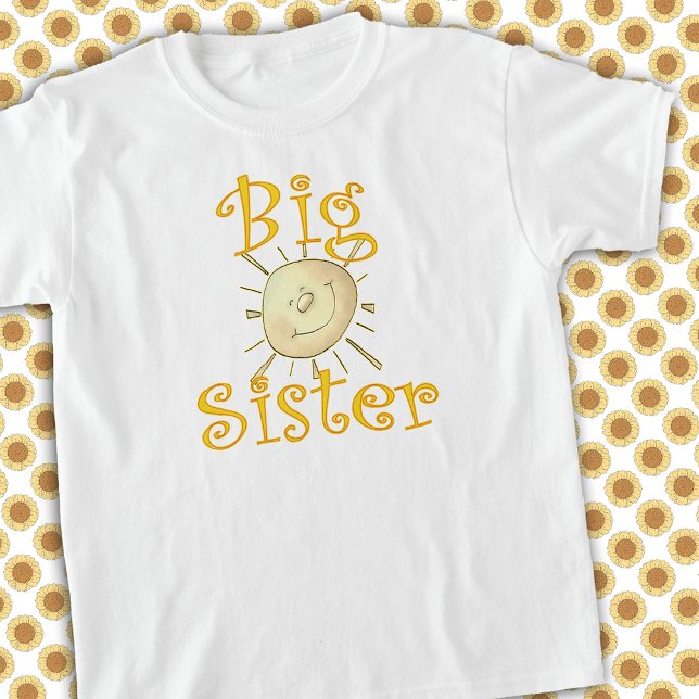 Big Sister Whimsical Sunshine Smile T-Shirt (Creator Uploaded)
