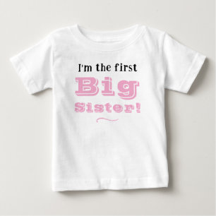 Big Sister with Age Baby T-Shirt