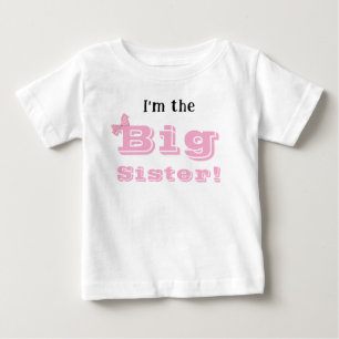 Big Sister with Age Baby T-Shirt