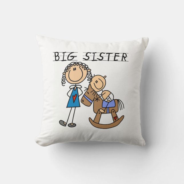 Big Sister With Baby Brother Gifts Cushion (Front)
