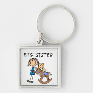 Big Sister With Baby Brother Gifts Key Ring