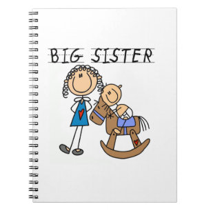 Big Sister With Baby Brother Gifts Notebook