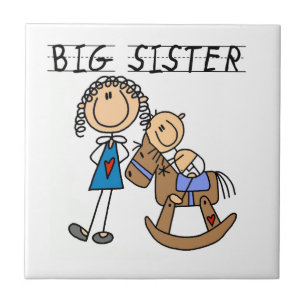 Big Sister With Baby Brother Gifts Tile