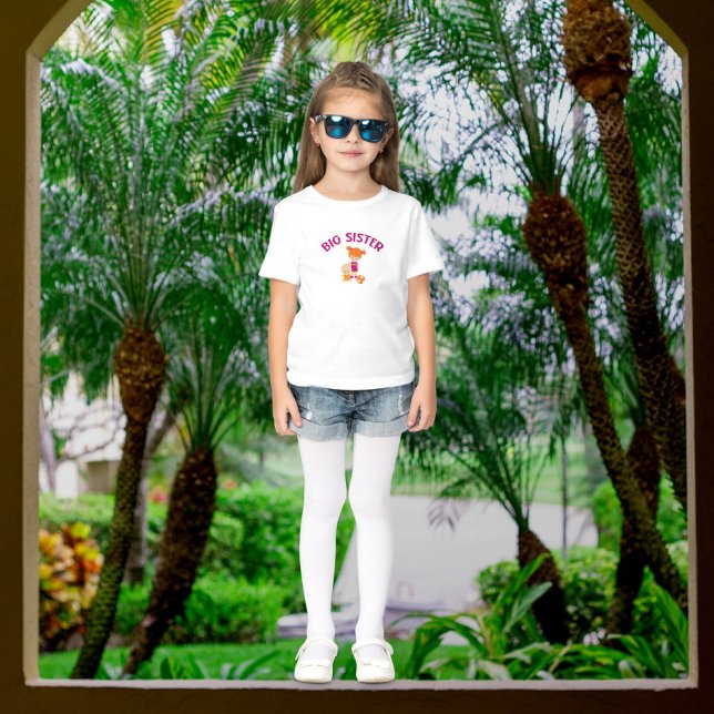 Big Sister with Baby Brother Proud Sister T-Shirt (Creator Uploaded)