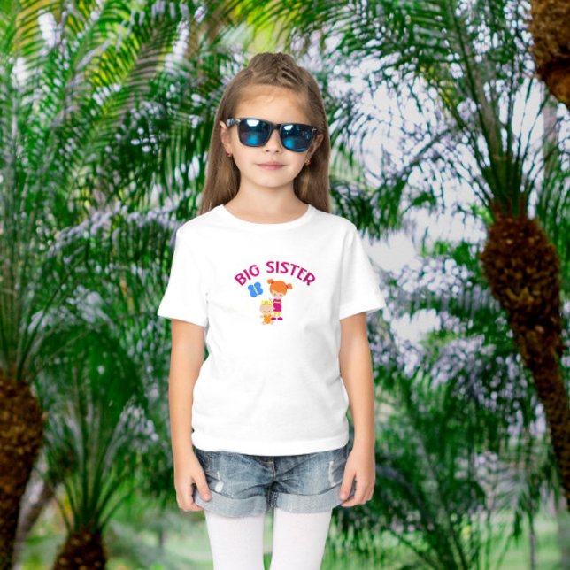 Big Sister with Baby Sister Proud Sister T-Shirt (Creator Uploaded)