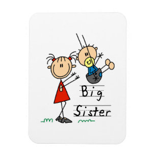 Big Sister with Little Brother Gifts Magnet