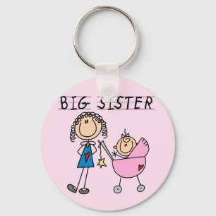 Big Sister with Little Sis Tshirts Key Ring