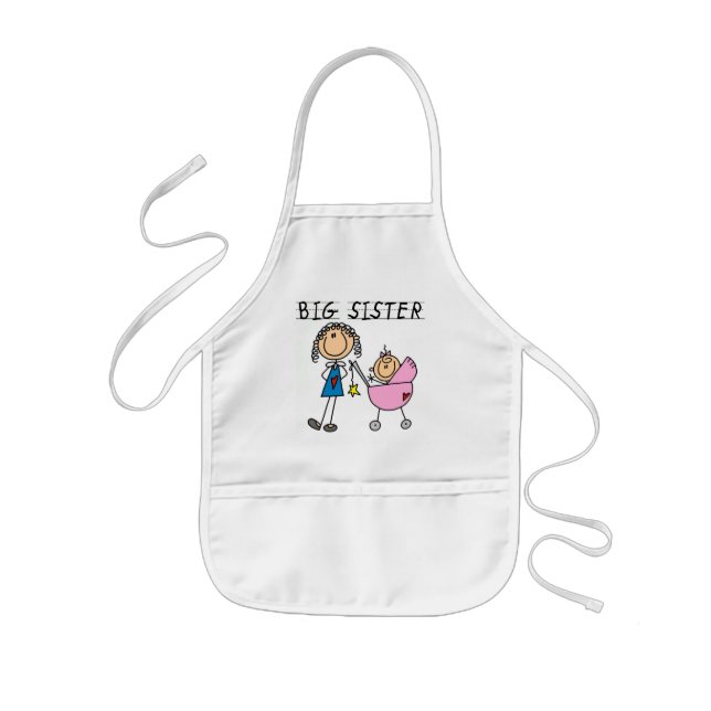 Big Sister With Little Sister T-shirts and Gifts Kids Apron (Front)