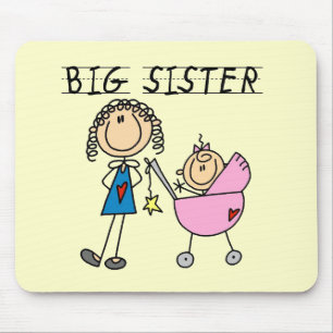 Big Sister With Little Sister T-shirts and Gifts Mouse Mat