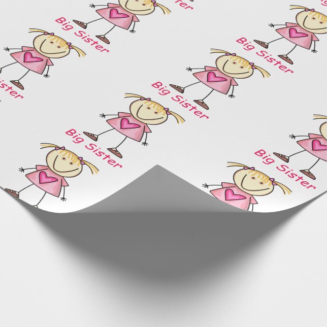 Big Sister Wrapping Paper (Corner)