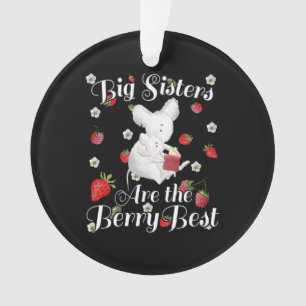 Big Sisters Berry Best - Mouse Strawberry Pun Ornament