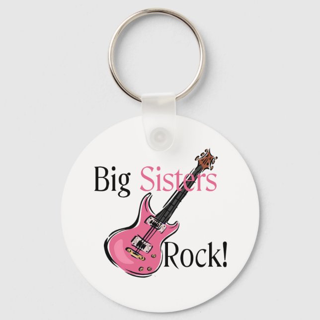Big Sisters Rock Key Ring (Front)