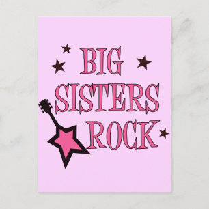 Big Sisters Rock Postcard