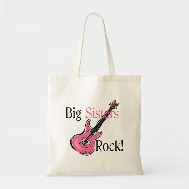 Big Sisters Rock Tote Bag (Front)
