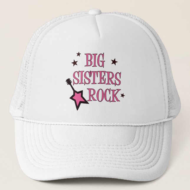 Big Sisters Rock Trucker Hat (Front)