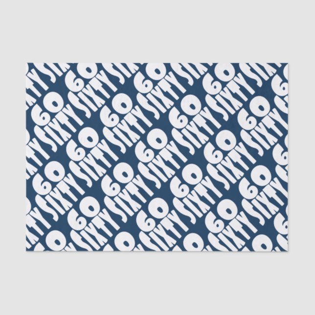 BIG Sixfty in White Tissue Paper (Front)