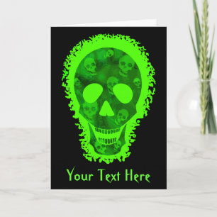 Big Skull 'Your Text' greetings card