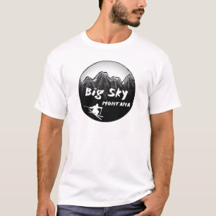 Big Sky Montana artistic skier T-Shirt