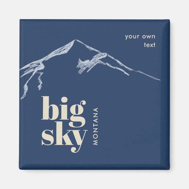 Big Sky Montana mountain  Magnet (Front)