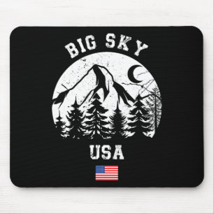 Big Sky Montana Ski Resort Alpine Skiing American  Mouse Mat