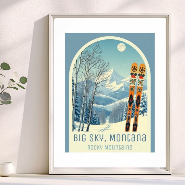 Big Sky Montana ski resort Rocky Mountains Poster (Creator Uploaded)