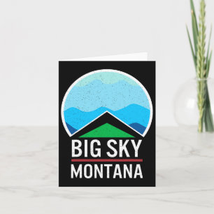Big Sky Montana Ski Skiing Snowboarding Skier Snow Card