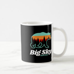 Big Sky Montana Skiing Snowboarding Bear  Coffee Mug