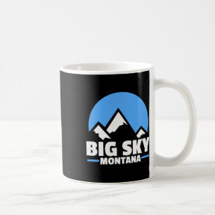 Big Sky Montana Snowboarding Mountain  Coffee Mug