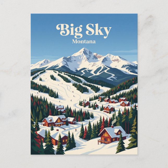 Big Sky Montana, USA Postcard (Front)