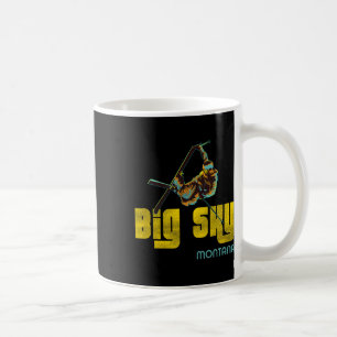 Big Sky Montana Vintage Skiing  Coffee Mug