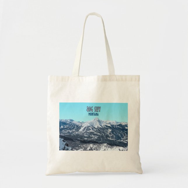 Big Sky Montana Vintage Tote Bag (Front)