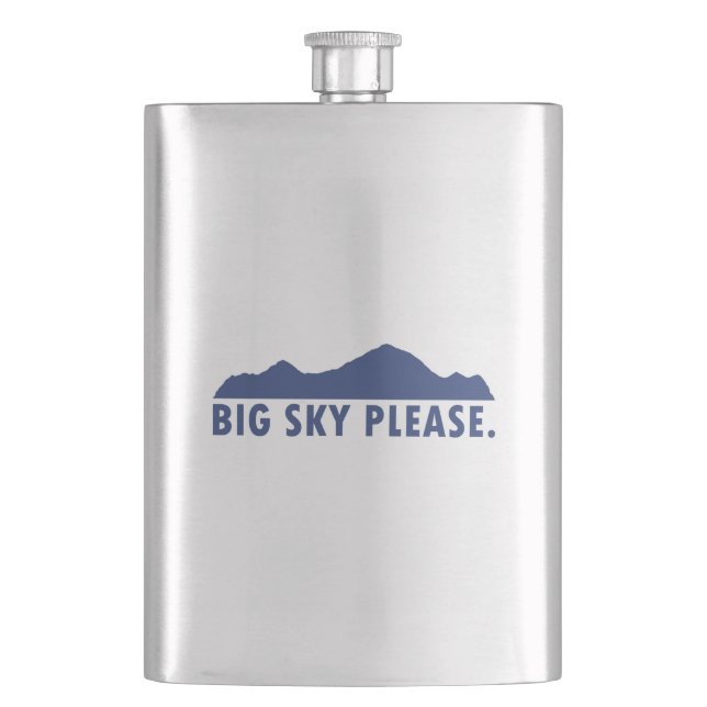 Big Sky Please Hip Flask (Front)