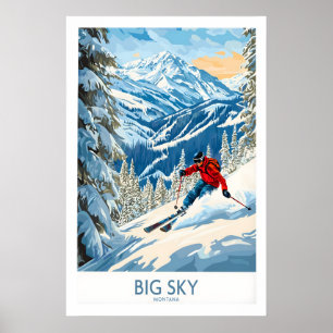 Big Sky Ski Poster 1