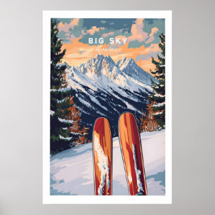 Big Sky Wall Art Ski Print 1