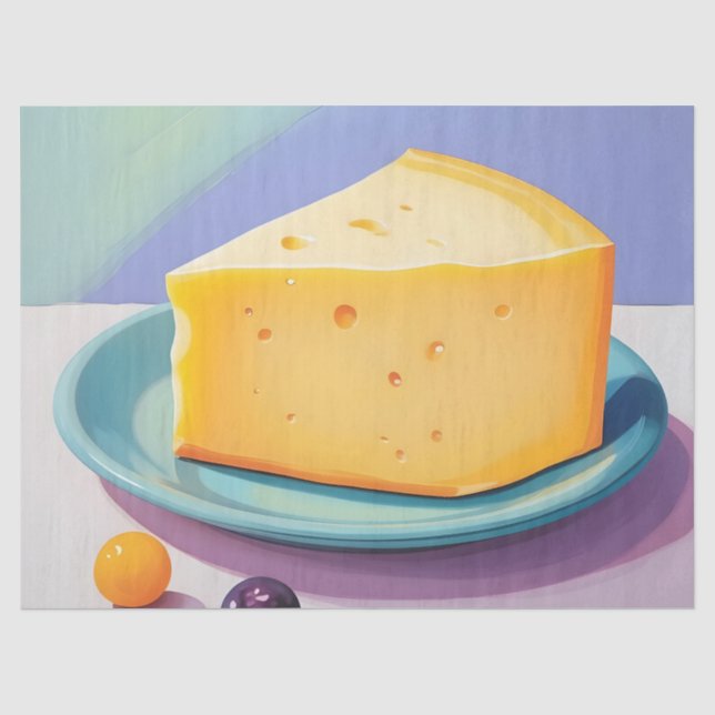 Big slice of cheese tissue paper (Front)