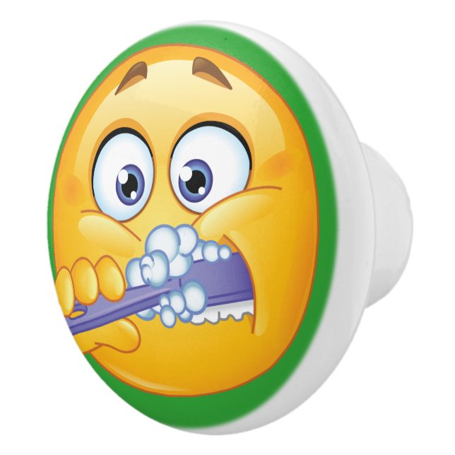 Big Smile Brushing Teeth Drawer Knob - SRF (Right)