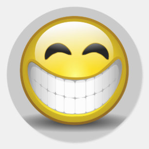 Big Smile Classic Round Sticker