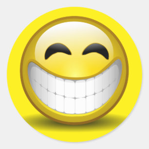 Big Smile Classic Round Sticker