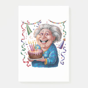 Big Smile Granny Birthday Post-it Notes