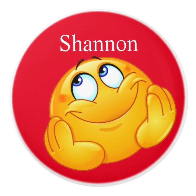 Big Smile Happy Face Drawer Knob - SRF (Front)