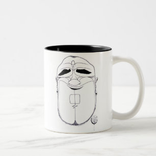 "big smile" penholder/mug Two-Tone coffee mug