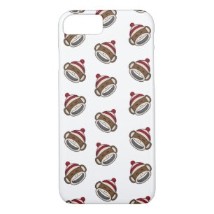 Big Smile Sock Monkey Emoji iPhone 8/7 Case