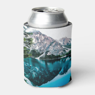 Big Snow Mountains Snowing Mountain Photo Can Cooler