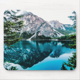 Big Snow Mountains Snowing Mountain Photo Mouse Mat
