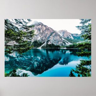 Big Snow Mountains Snowing Mountain Photo  Poster