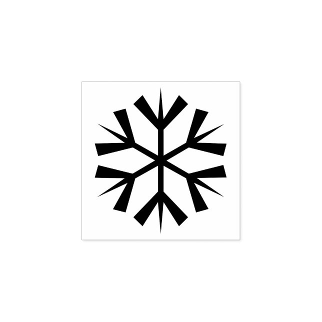 Big Snowflake Christmas Holiday Kids DIY Art Craft Rubber Stamp (Imprint)